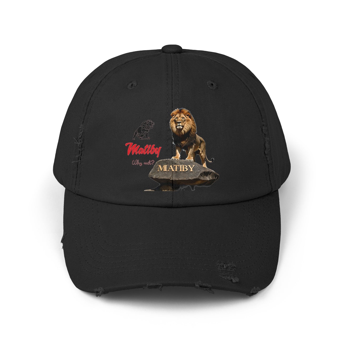 Matiby Lion Unisex Distressed Cap