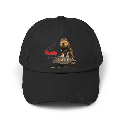 Matiby Lion Unisex Distressed Cap