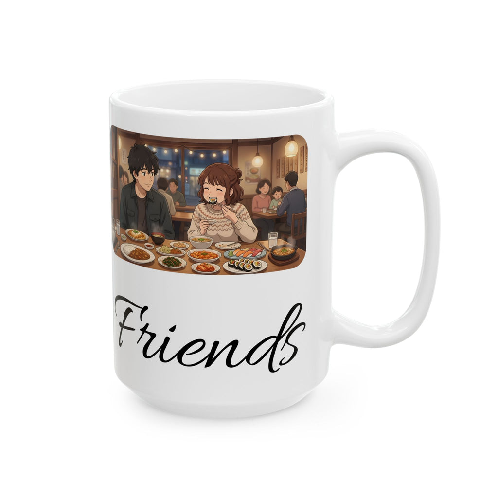 Family & Friends #11 Forever White Ceramic Mug — Cozy Feast Cup (11oz/15oz)