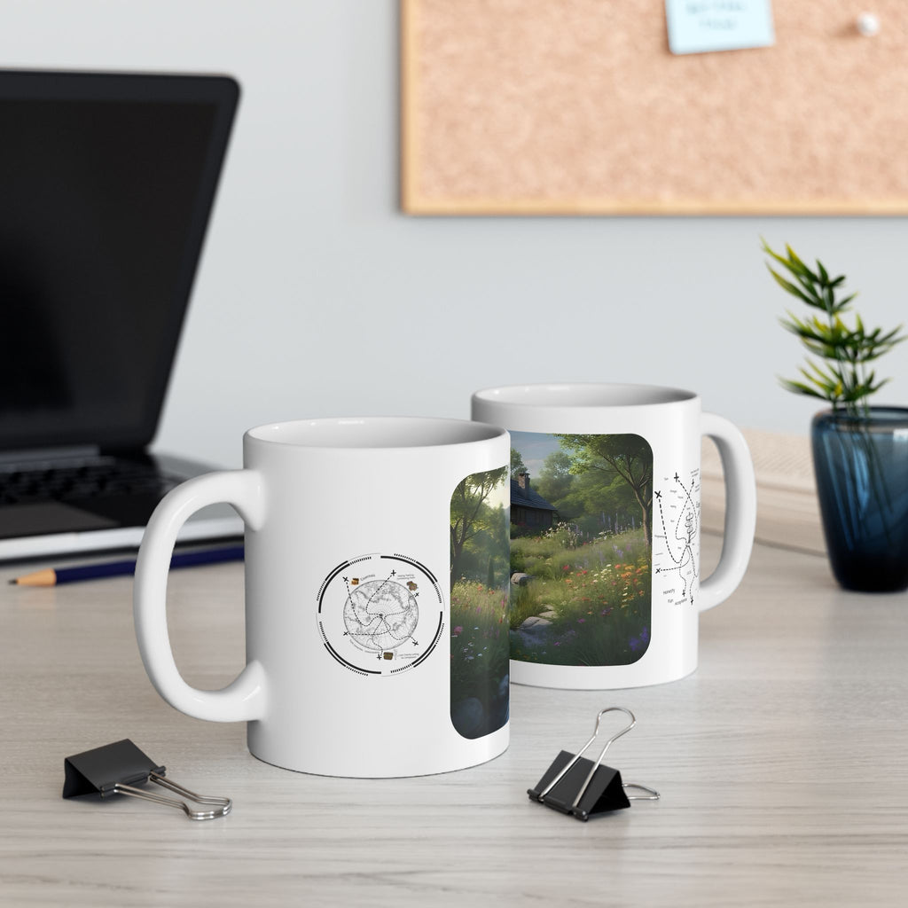 Cozy Architecture & Dreamy Landscapes #17 White Ceramic Mug – Homes Home Sweet Home Cup (11oz/15oz)