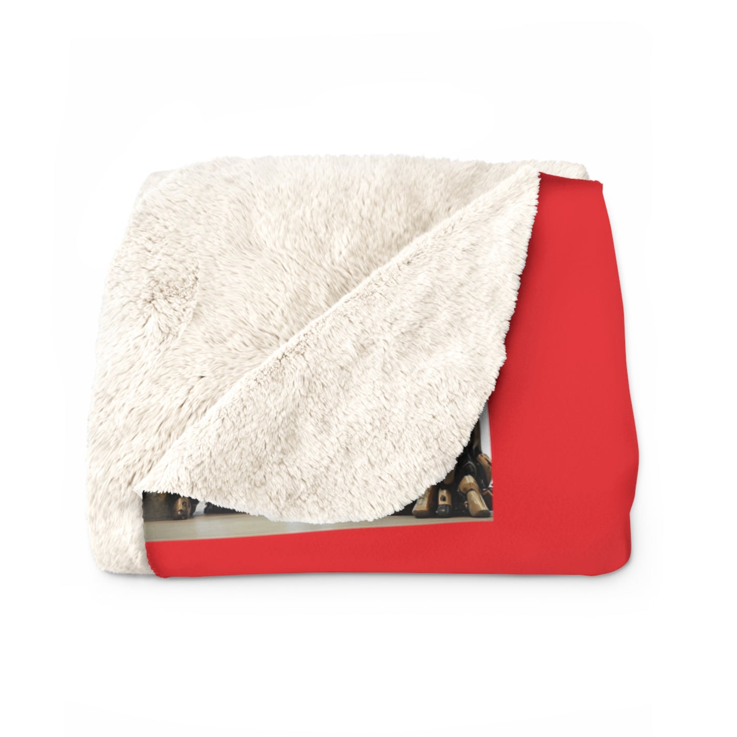 Matiby MEK "Rojo" Sherpa Fleece Blanket