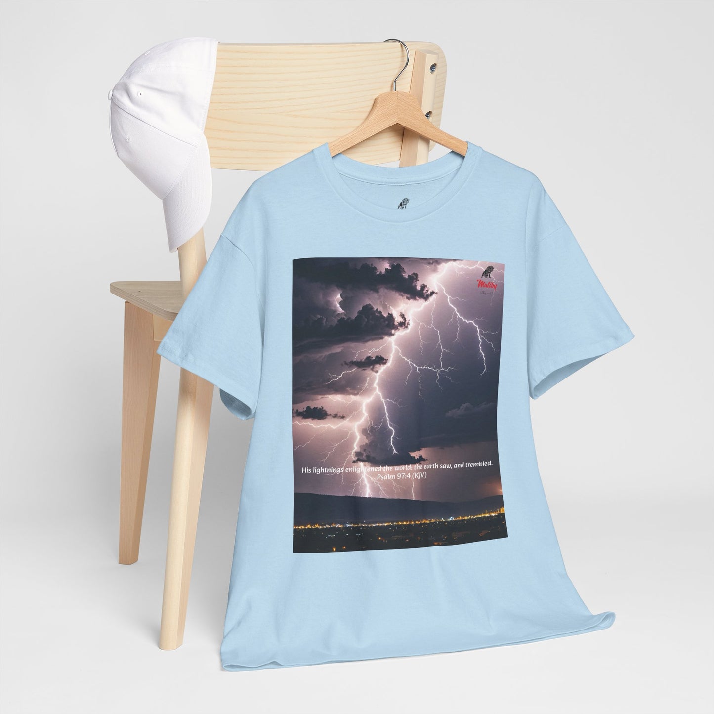 Lightning Style Earth Trembled Unisex Heavy Cotton Tee