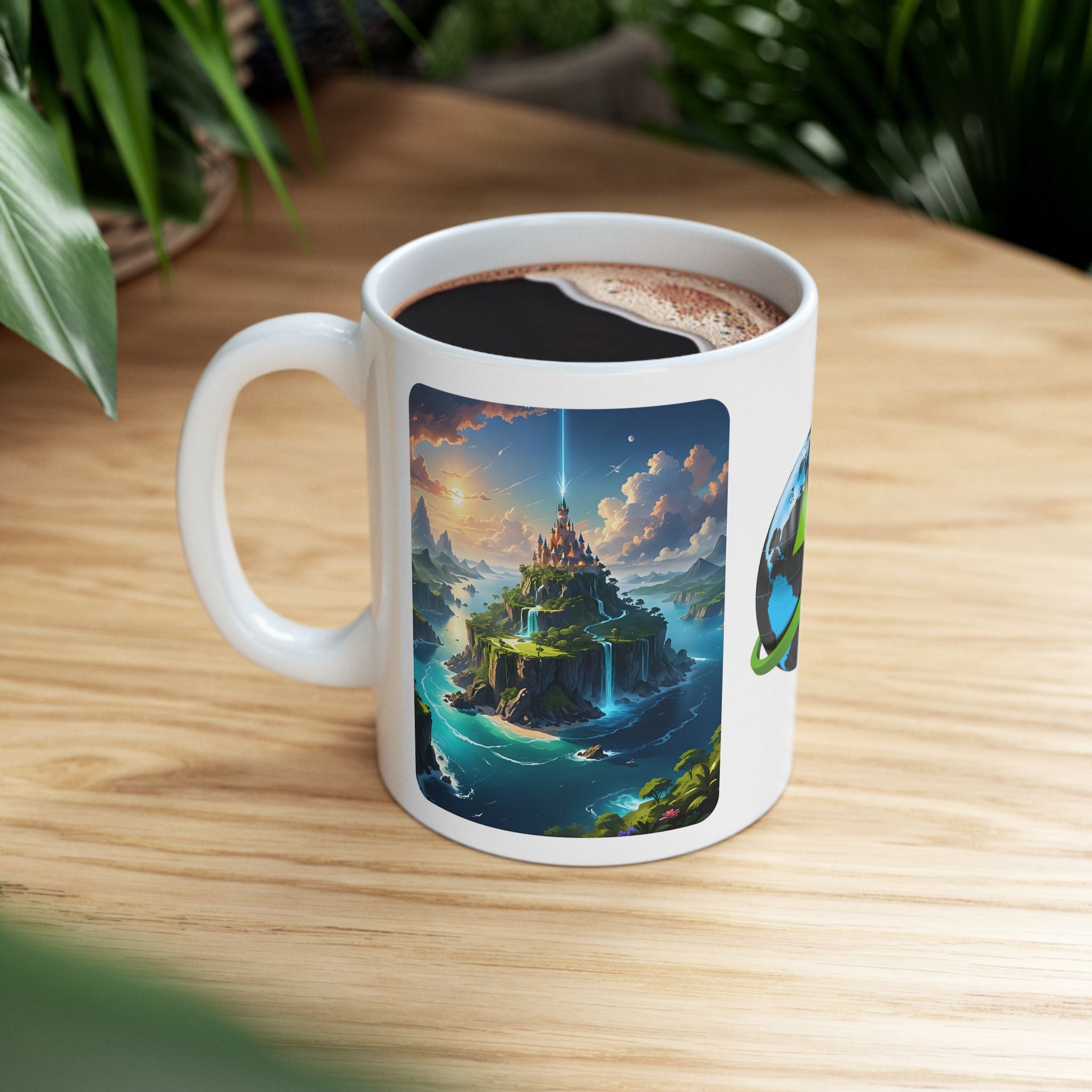 Contrast & Perspective #3 White Ceramic Mug — Time & Chance Daily Cup (11oz, 15oz)