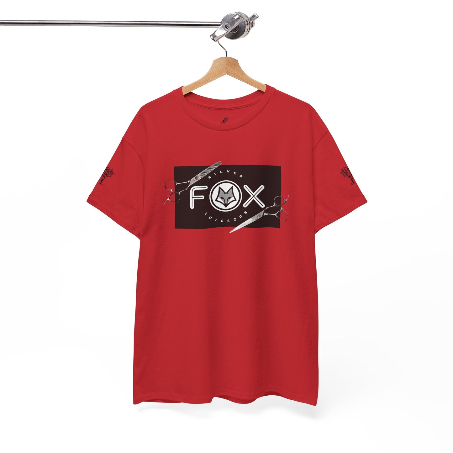 Silver Fox Scissors Unisex Heavy Cotton Tee