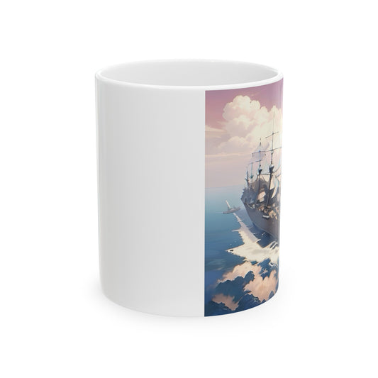 Nautical Ship Ceramic Mug, 11oz