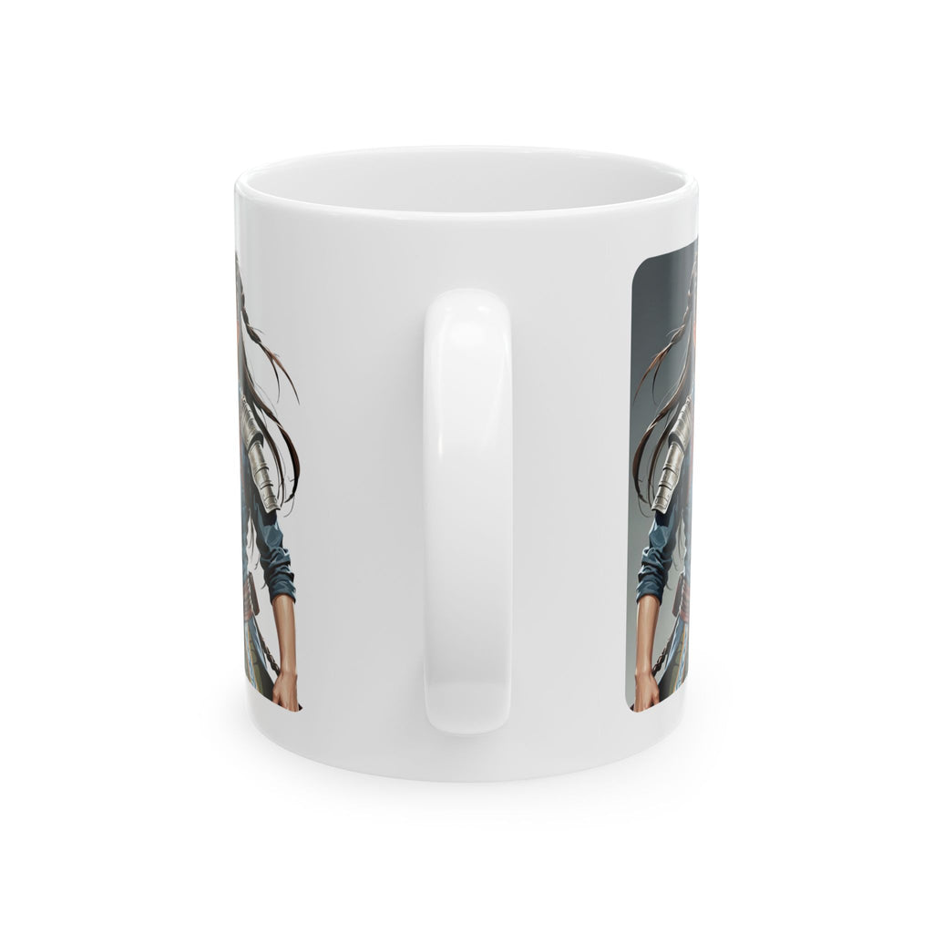 Gentle Woman of Valor #17 White Ceramic Mug - Fearfully & Wonderfully Made Tribute Cup (11oz/15oz)