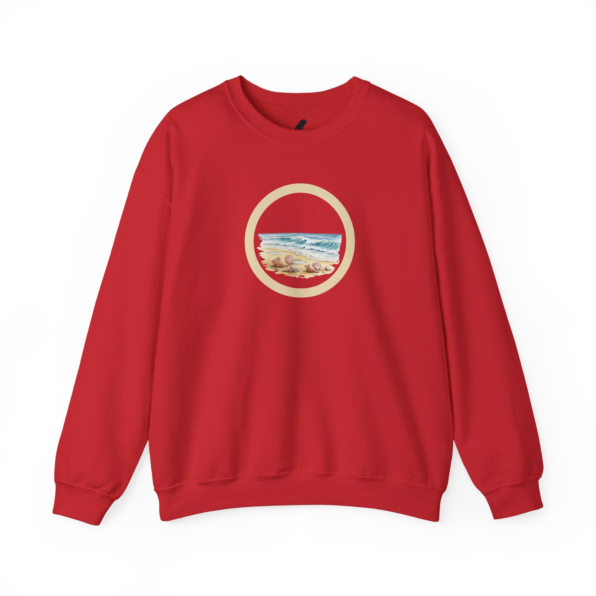 Beach Circle Crewneck Sweatshirt — Coastal Sunset Sweater