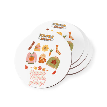 Journeys Autumn Seasons of Change Coaster White, Gifts for the Holidays, Seasonal Coasters, Coasters for All Occasions, Thanksgiving Pumpkin Coaster