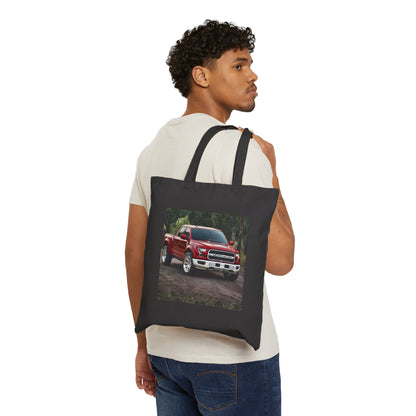 Pickup Truck Cotton Canvas Tote Bag