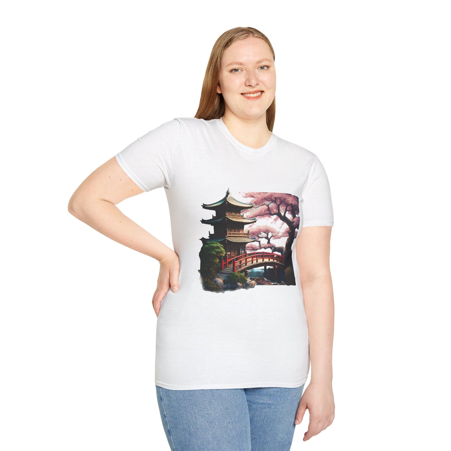 Japanese Landscape Unisex Softstyle T-Shirt