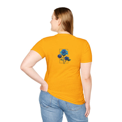 Japanese Blue Rose Landscape Unisex Softstyle T-Shirt