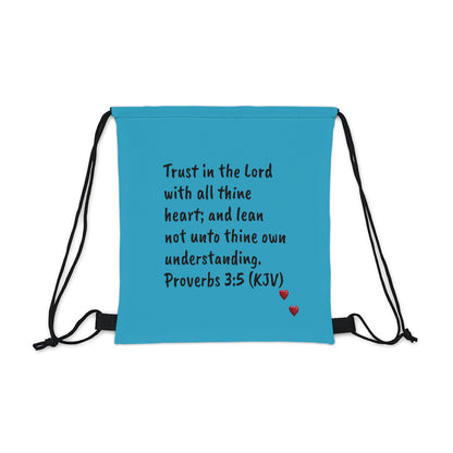 Bible Speaks Outdoor Drawstring Turquoise