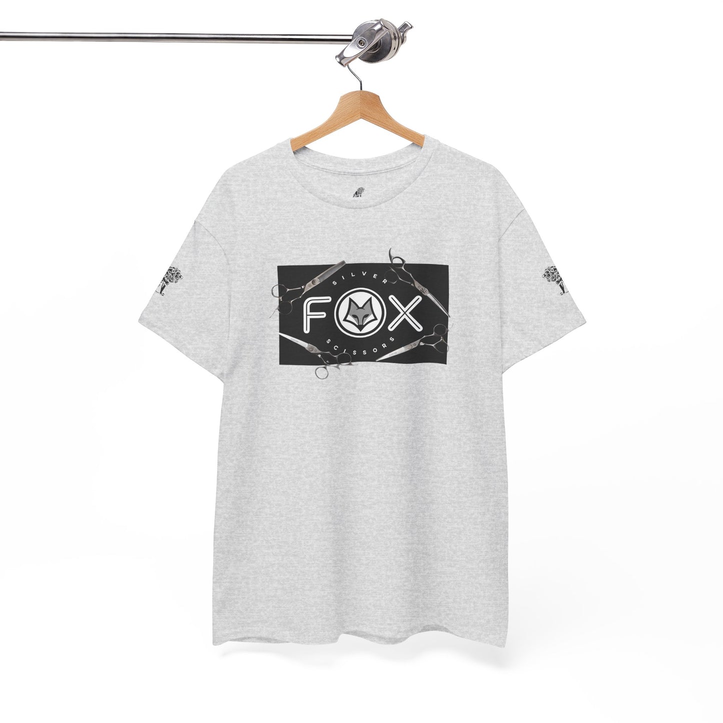 Silver Fox Scissors Unisex Heavy Cotton Tee