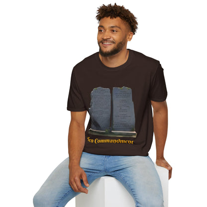 Bible Speaks Ten Commandments Unisex Softstyle T-Shirt