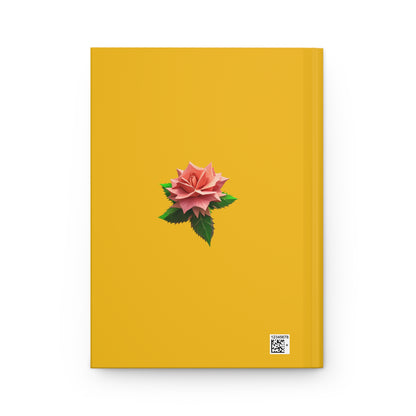 Thorn Rose Hardcover Journal Matte Yellow