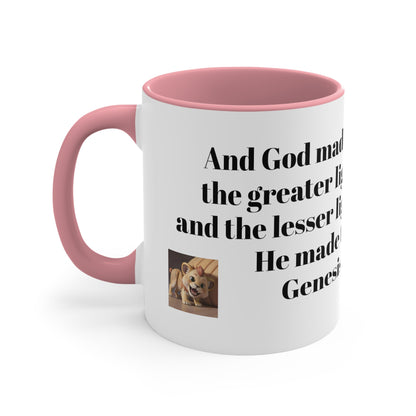 Bible Speaks Gen 1:16 Accent Mug, 11oz