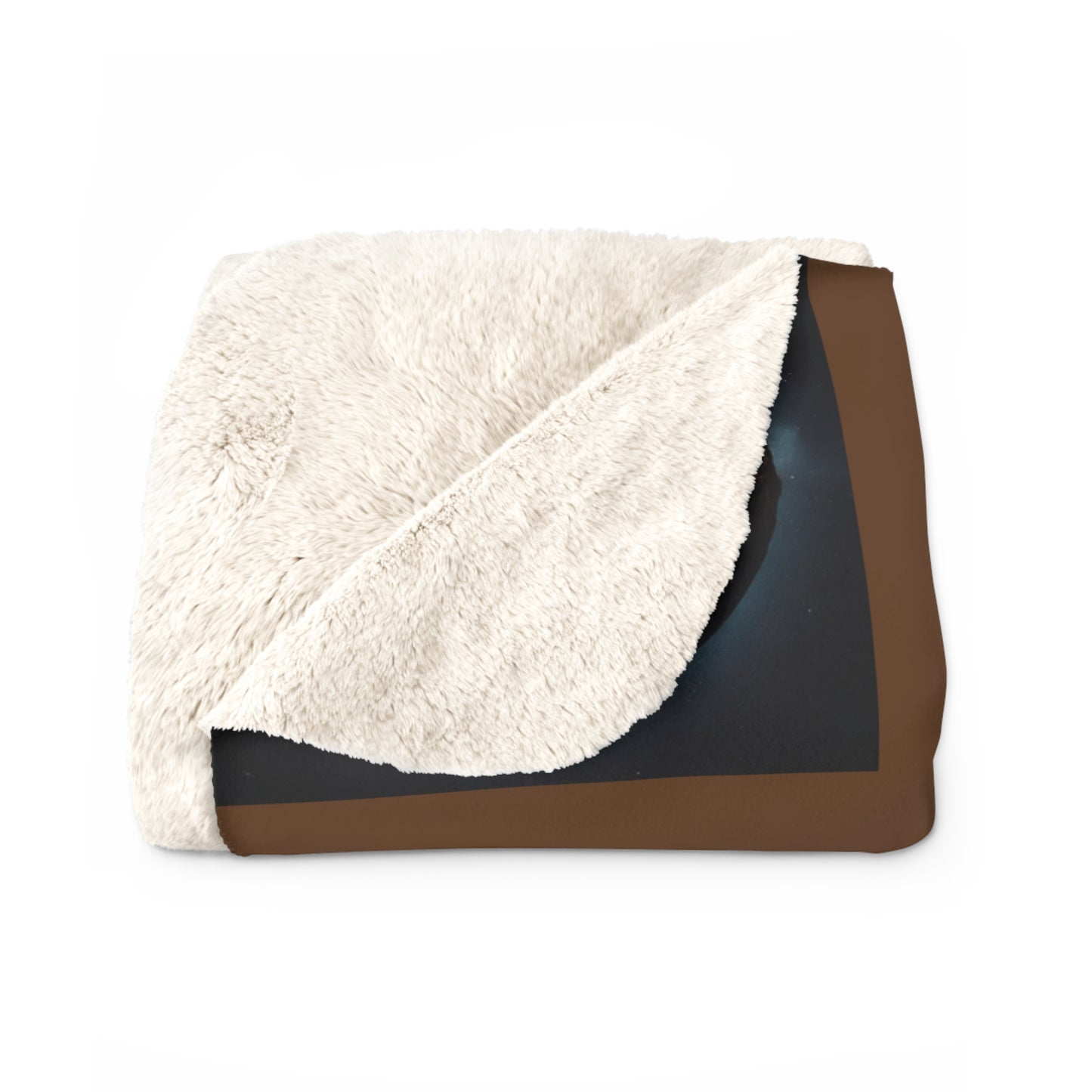 Matiby MEK Brown Sherpa Fleece Blanket