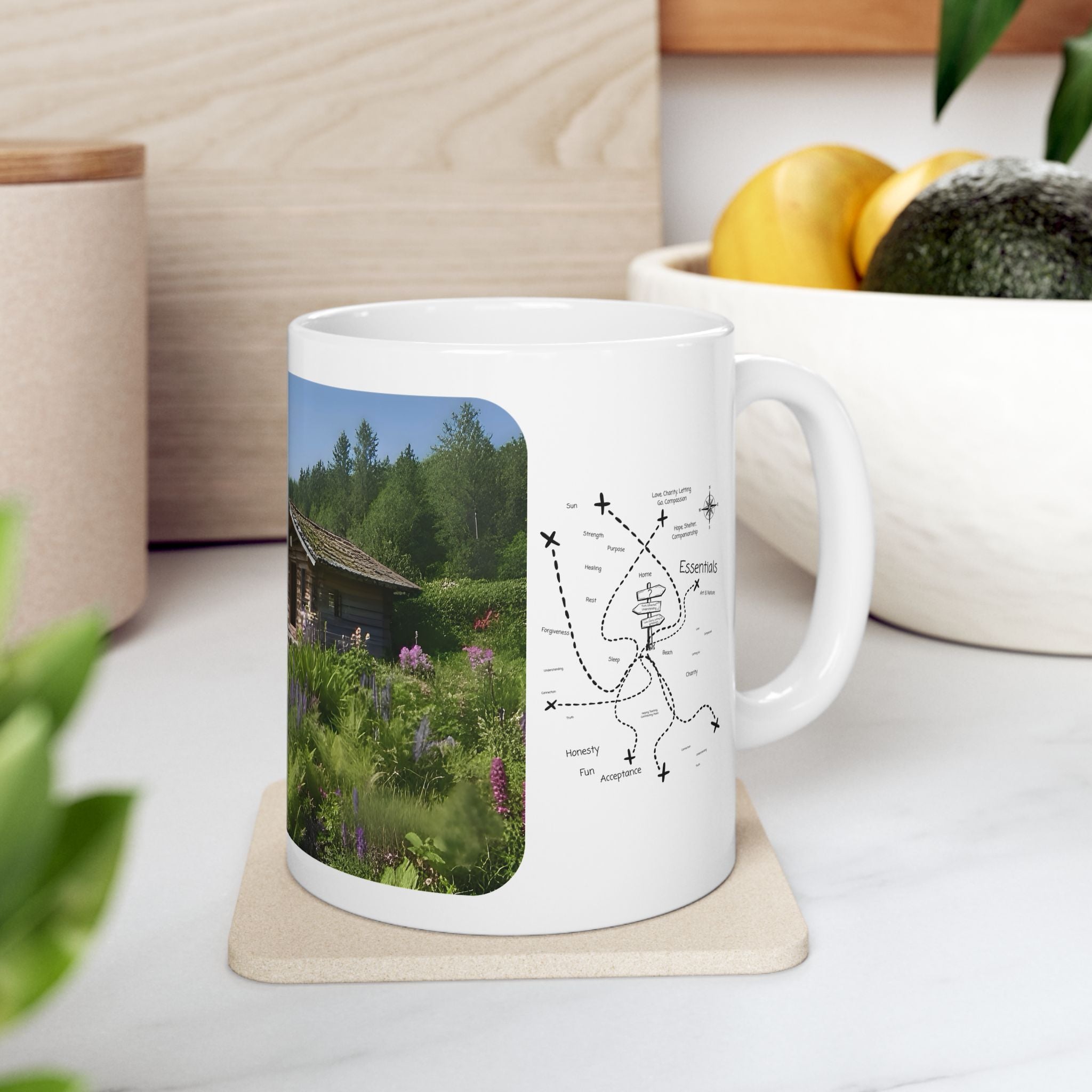 Cozy Architecture & Dreamy Landscapes #24 White Ceramic Mug – Homes Home Sweet Home Cup (11oz/15oz)