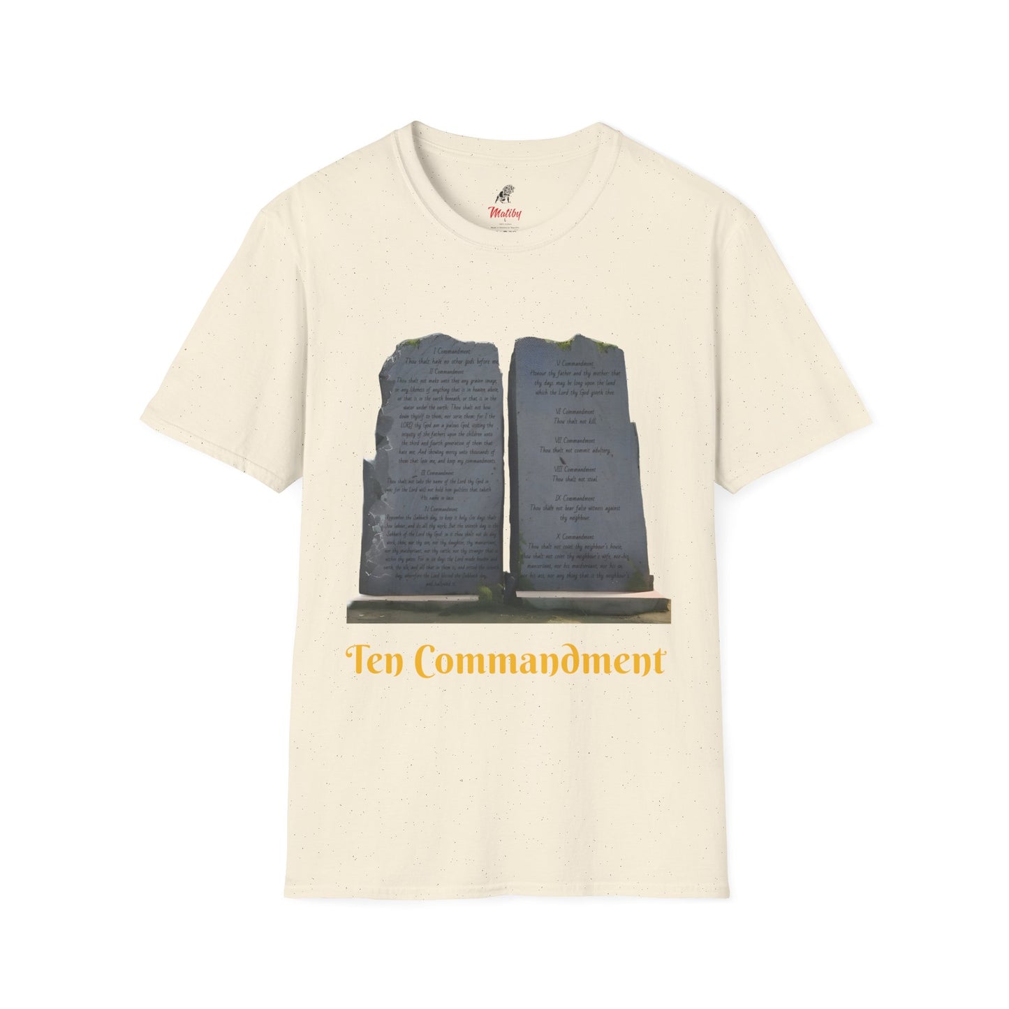 Bible Speaks Ten Commandments Unisex Softstyle T-Shirt