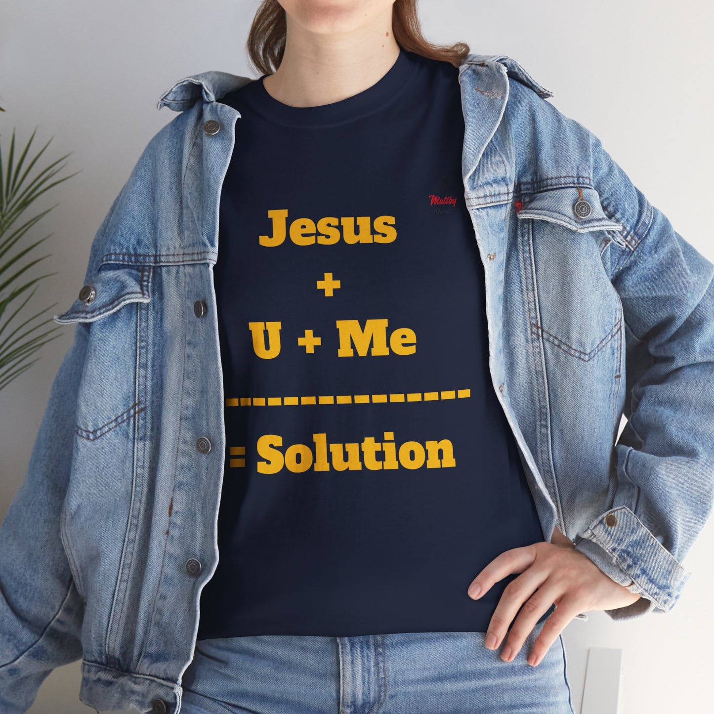 Jesus+U+Me Unisex Heavy Cotton Tee