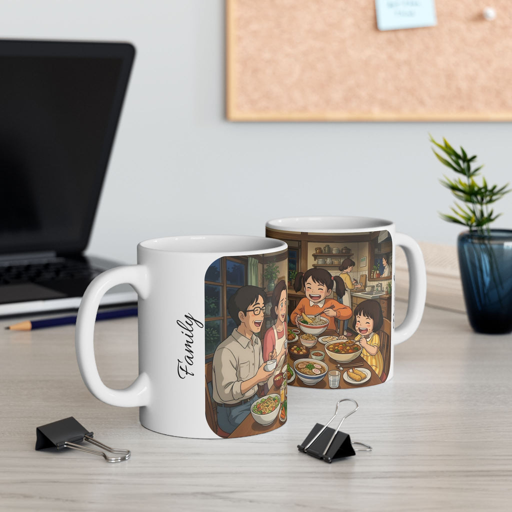 Family & Friends #9 Forever White Ceramic Mug — Cozy Feast Cup (11oz/15oz)