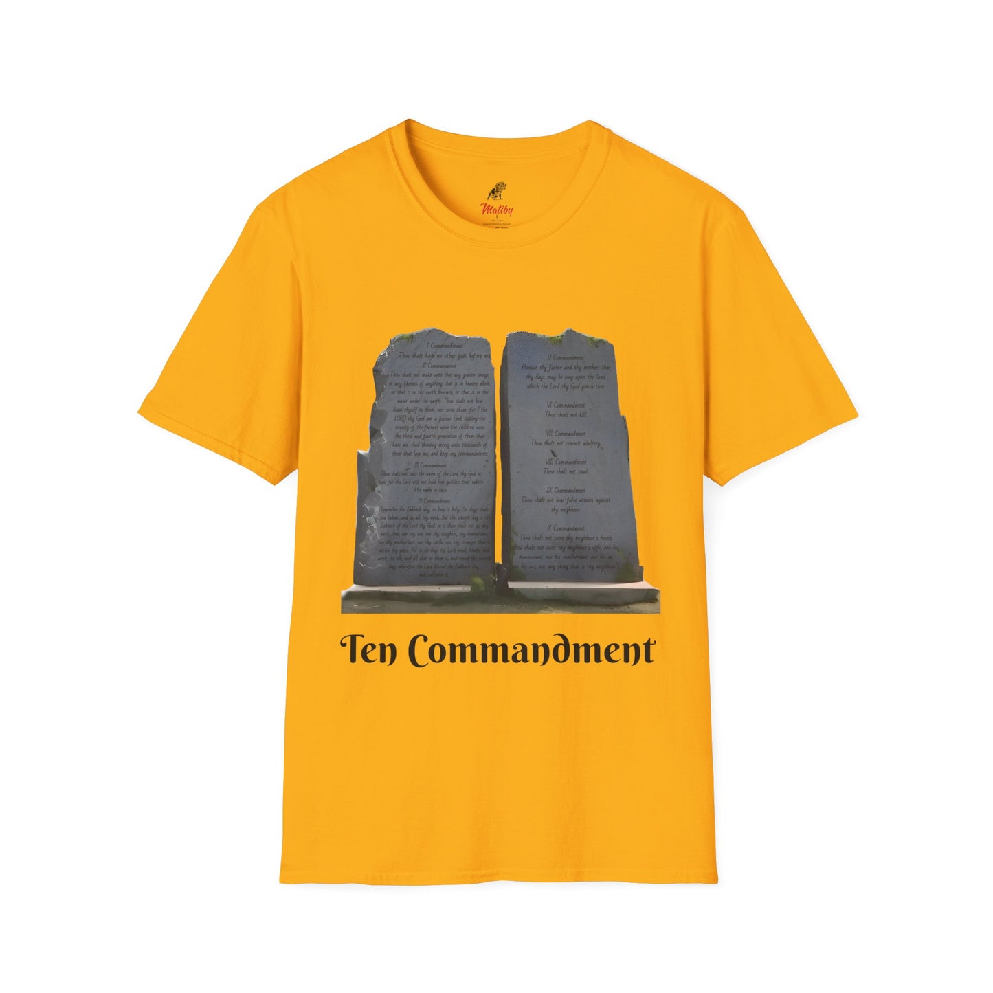 Bible Speaks Ten Commandments Unisex Softstyle T-Shirt