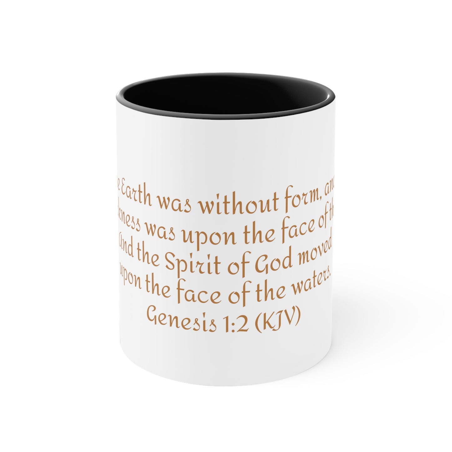 Bible Speaks Gen 1:2 Accent Mug, 11oz