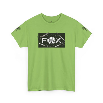 Silver Fox Scissors Unisex Heavy Cotton Tee