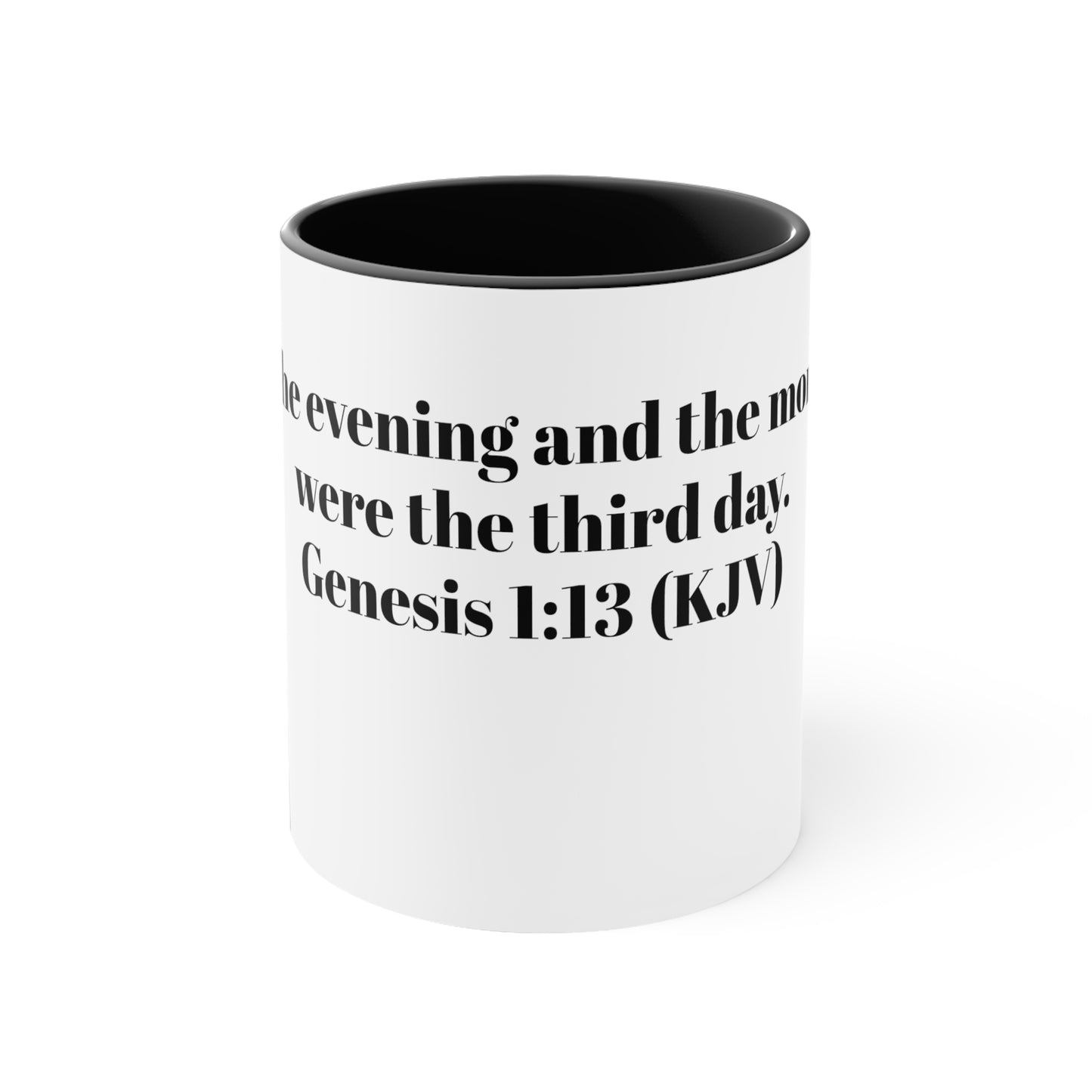 Bible Speaks Gen 1:13 Accent Mug, 11oz