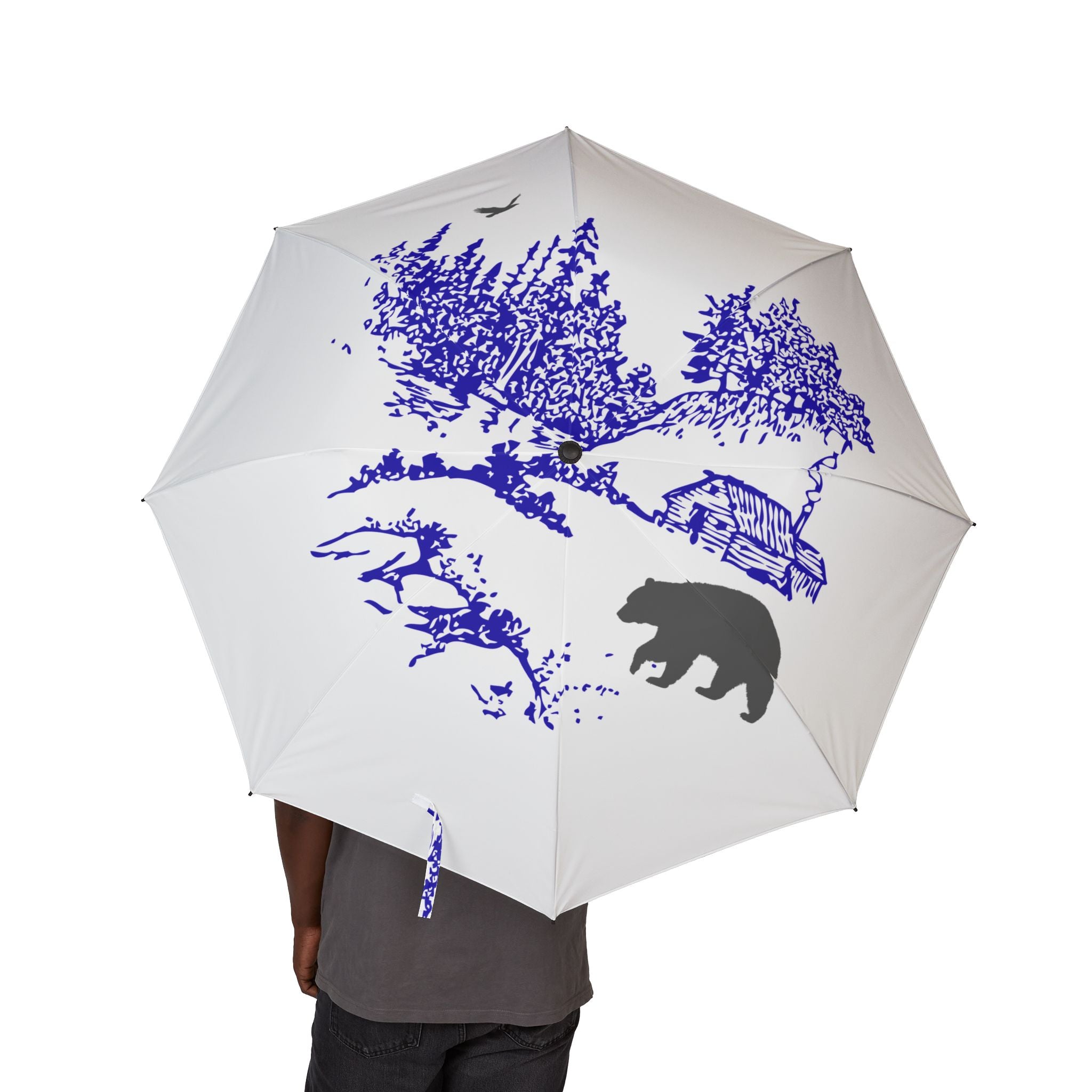Tranquil Nature #4 Scenery Semi-Automatic Foldable Umbrella | Scenic Retreats, Landscape Art