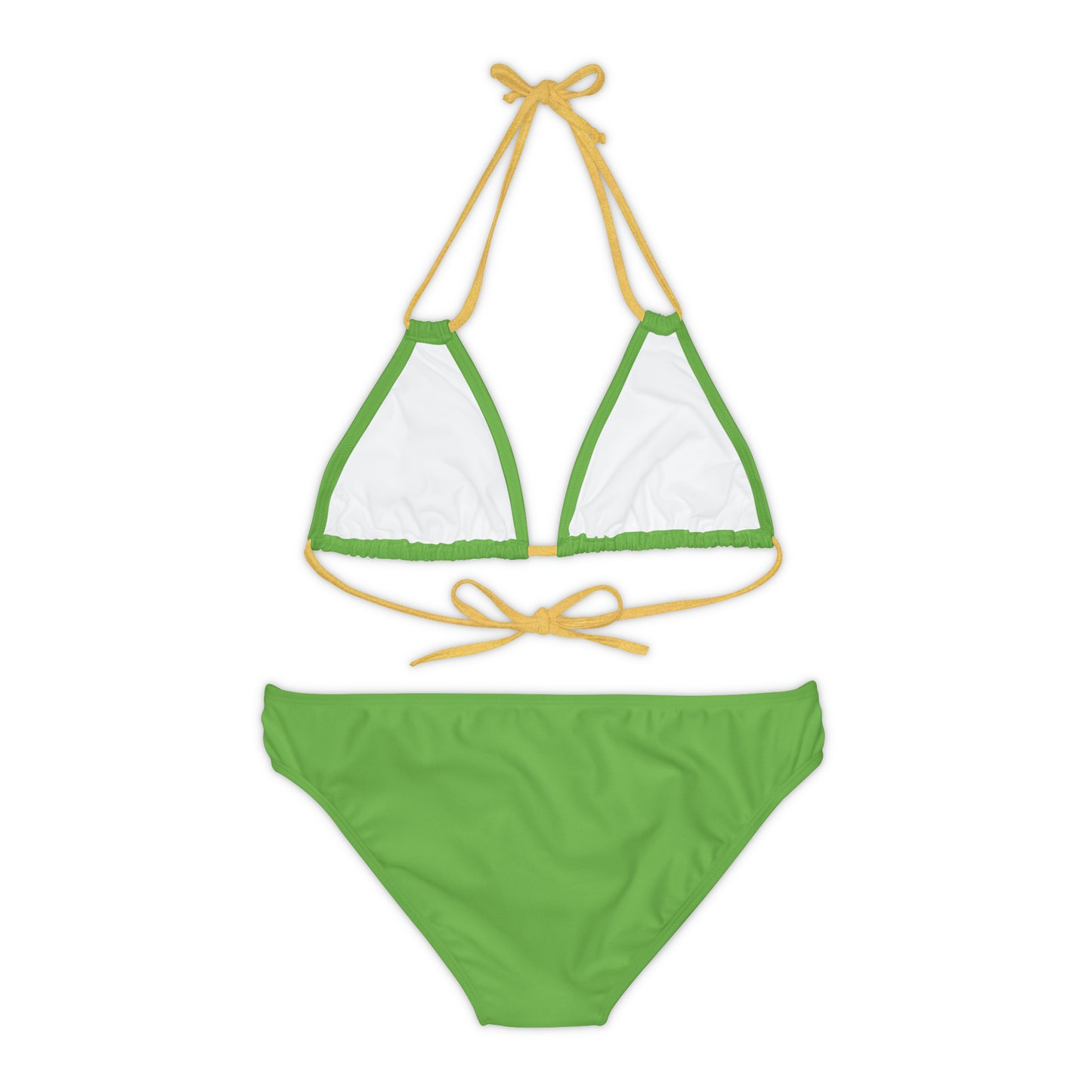 Green Strappy Bikini Set (AOP)