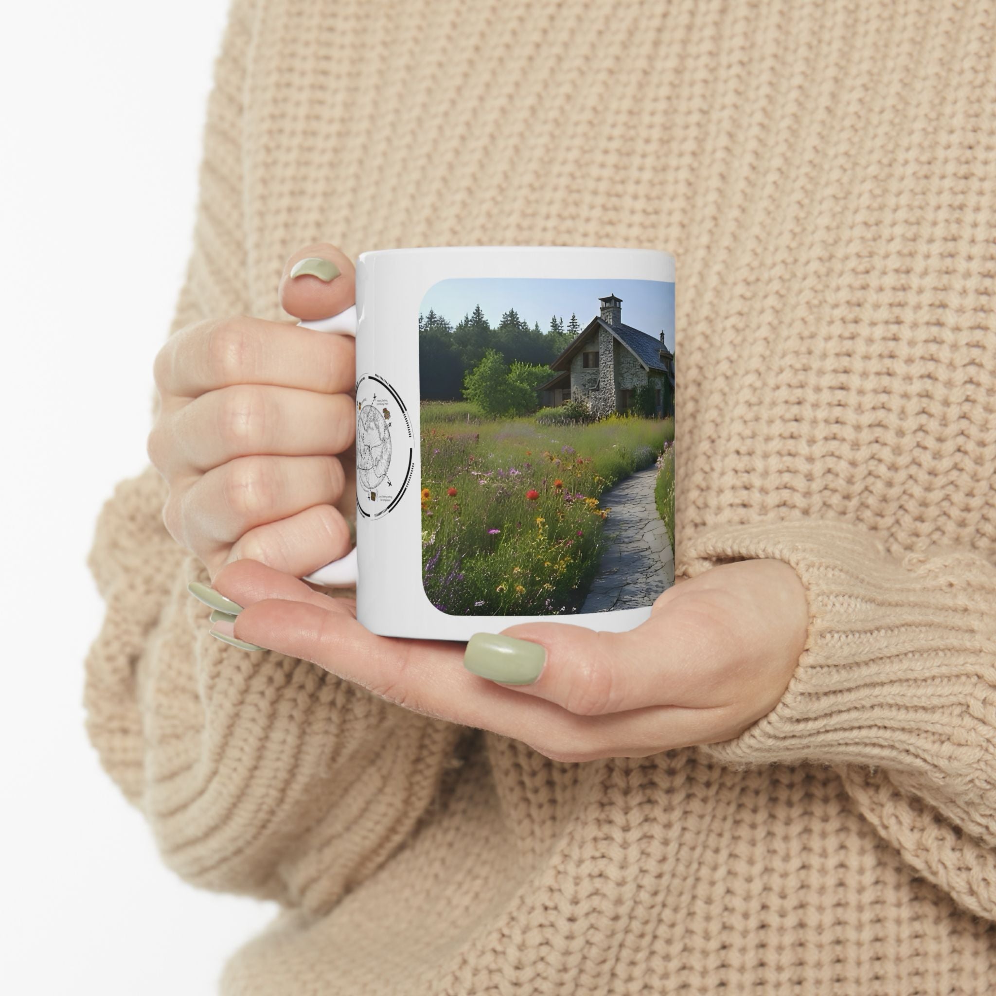 Cozy Architecture & Dreamy Landscapes #7 White Ceramic Mug – Homes Home Sweet Home Cup (11oz/15oz)