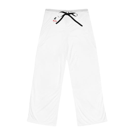 Women's White Pajama Pants (AOP)