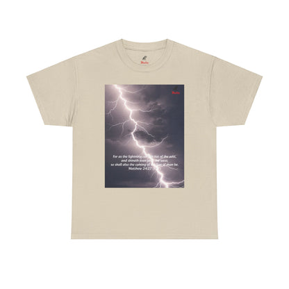 Lightning Style East West Unisex Heavy Cotton Tee