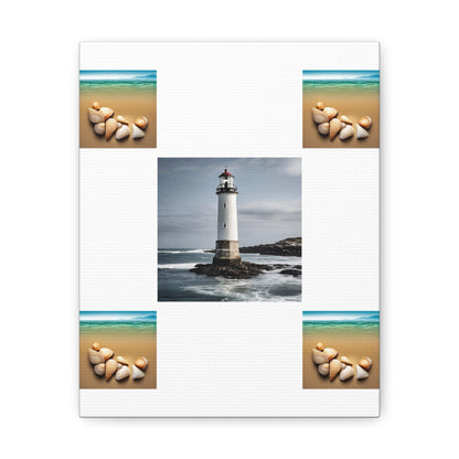 Lighthouse White Canvas Gallery Wraps