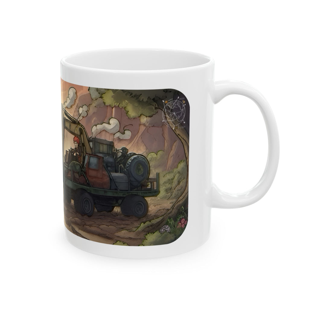 Adventure 4x4 Trucks #34, Future Investment Bankers On The Move White Ceramic Mug — Find Your Path To The Essentials Cup (11oz & 15oz)