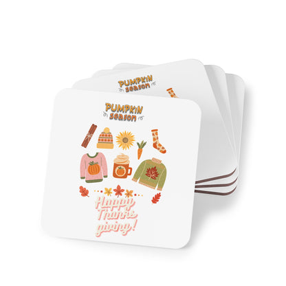 Journeys Autumn Seasons of Change Coaster White, Gifts for the Holidays, Seasonal Coasters, Coasters for All Occasions, Thanksgiving Pumpkin Coaster