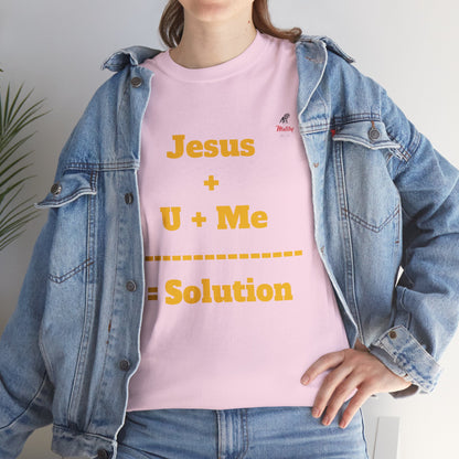 Jesus+U+Me Unisex Heavy Cotton Tee