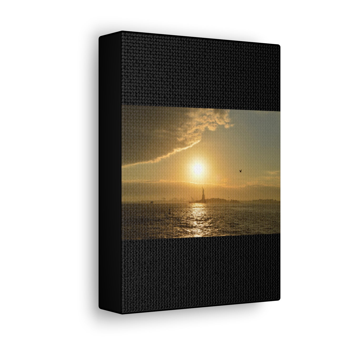 Sunset Black Canvas Gallery Wraps