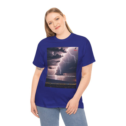 Lightning Style Earth Trembled Unisex Heavy Cotton Tee