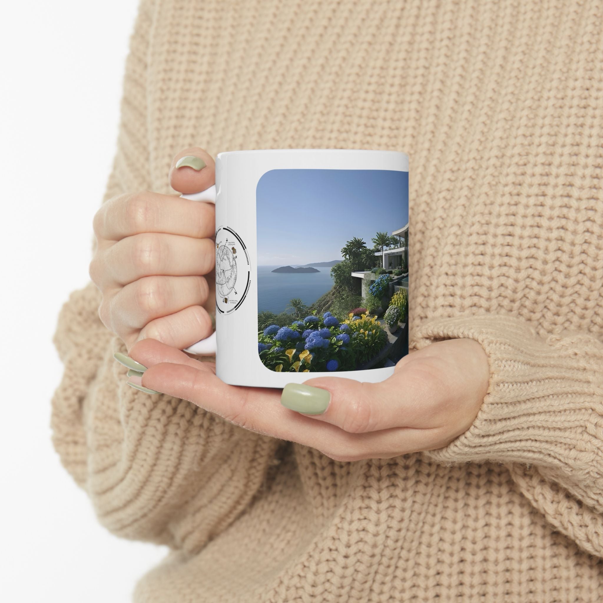 Cozy Architecture & Dreamy Landscapes #26 White Ceramic Mug – Homes Home Sweet Home Cup (11oz/15oz)