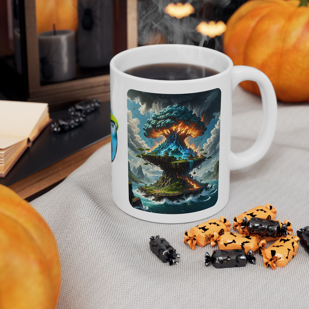 Contrast & Perspective #1 White Ceramic Mug — Time & Chance Daily Cup (11oz, 15oz)