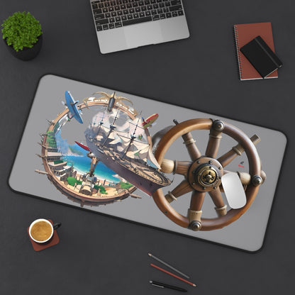 Nautical Desk Mat, Grey