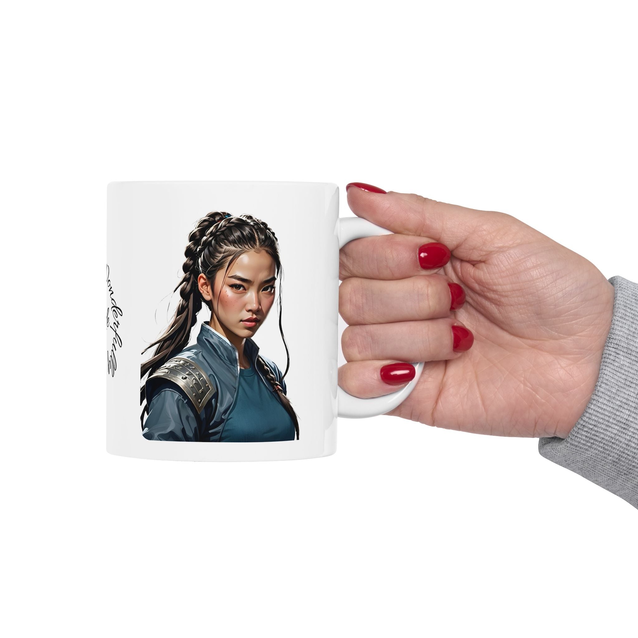 Gentle Woman of Valor #1 White Ceramic Mug - Fearfully & Wonderfully Made Tribute Cup (11oz/15oz)