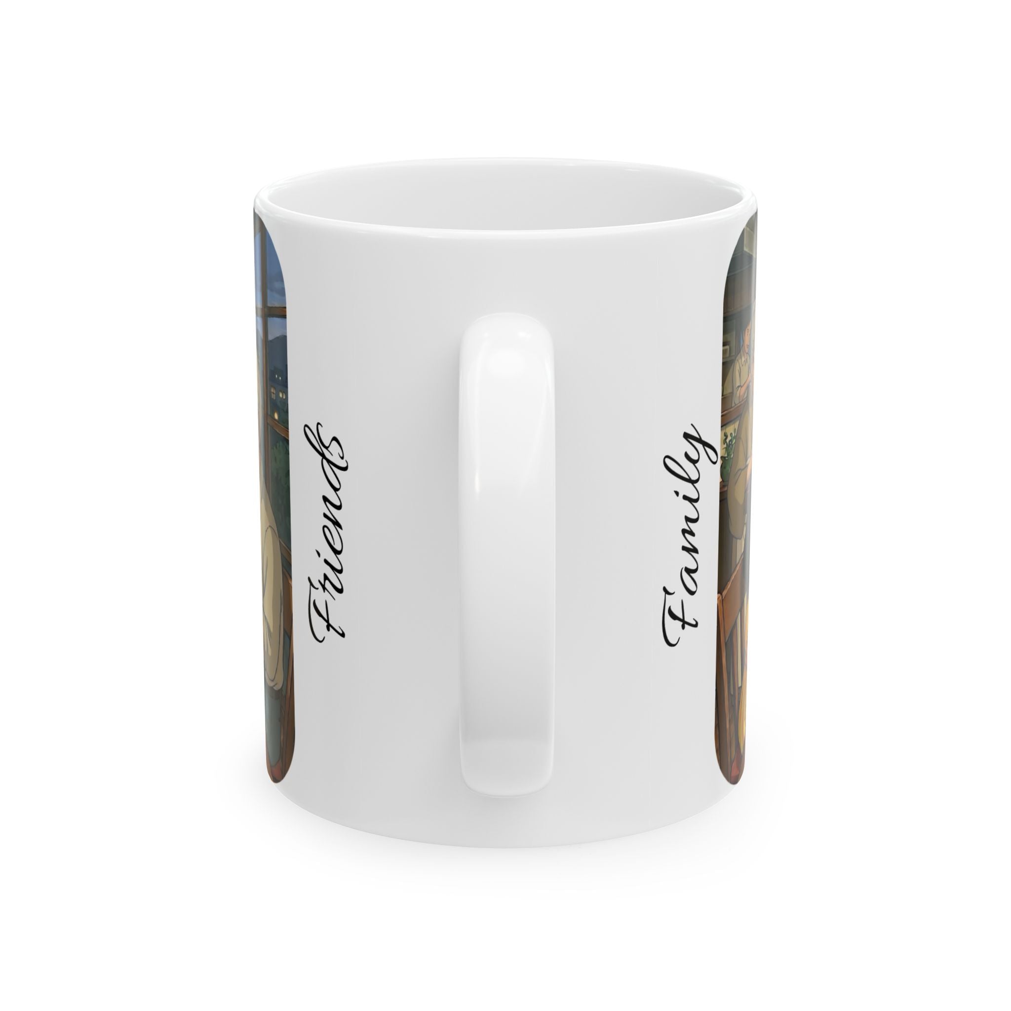 Family & Friends #5 Forever White Ceramic Mug — Cozy Feast Cup (11oz/15oz)