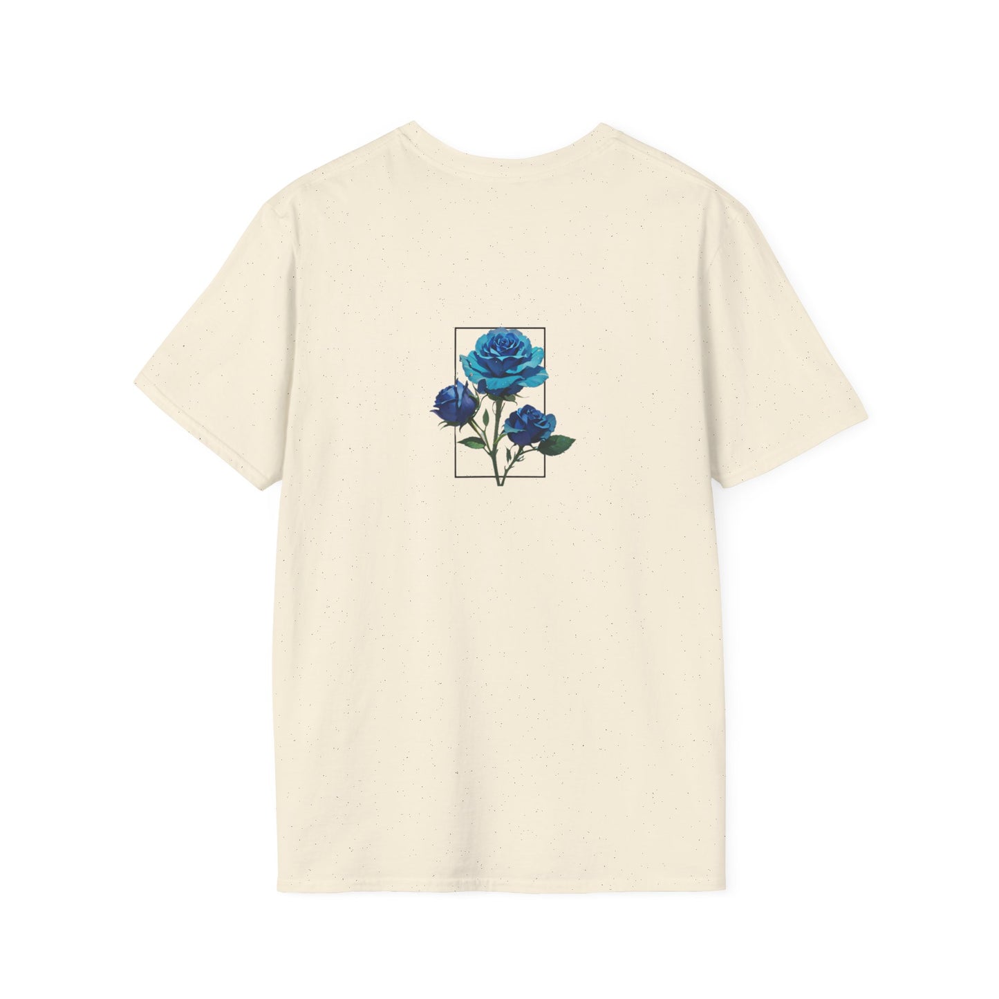 Japanese Blue Rose Landscape Unisex Softstyle T-Shirt