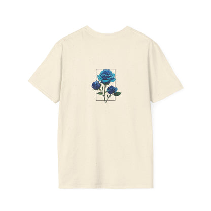 Japanese Blue Rose Landscape Unisex Softstyle T-Shirt