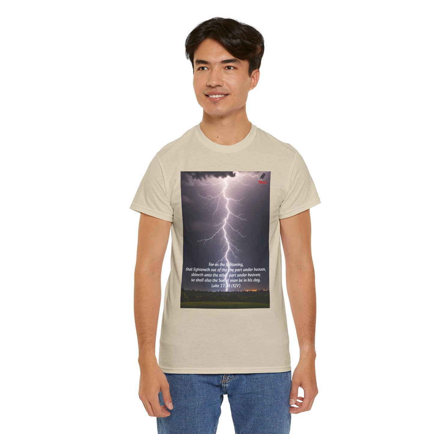 Lightning Style Son of man Unisex Heavy Cotton Tee