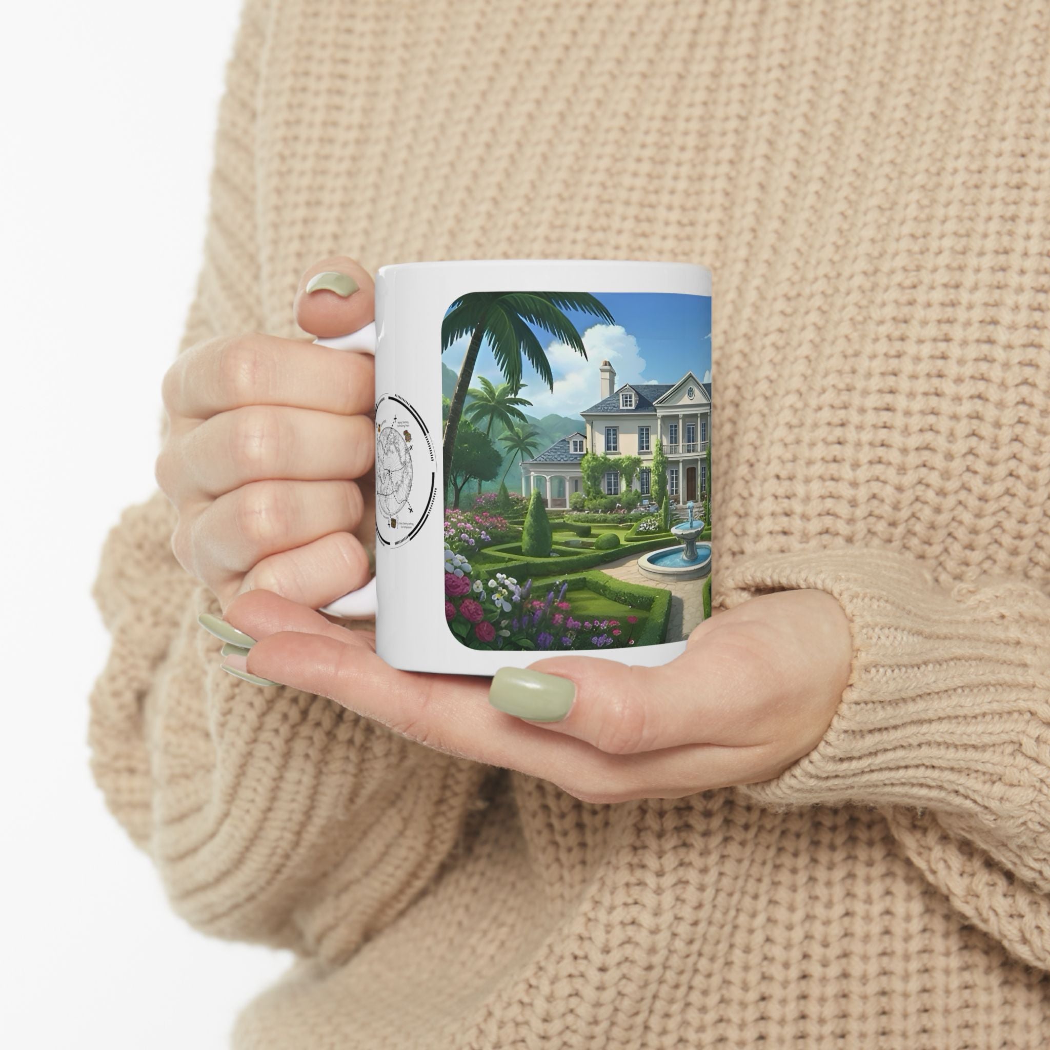Cozy Architecture & Dreamy Landscapes #43 White Ceramic Mug – Homes Home Sweet Home Cup (11oz/15oz)