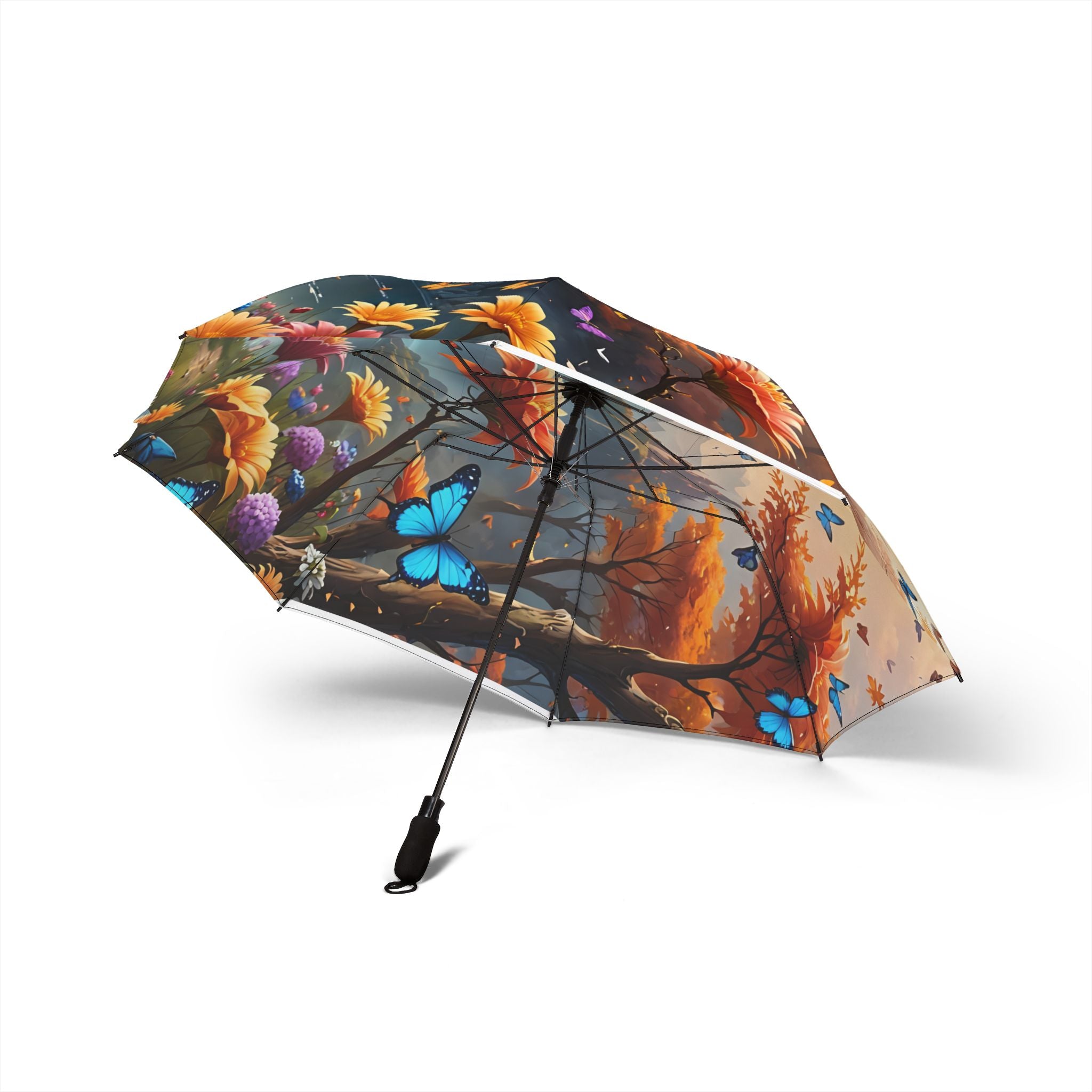 Tranquil Nature Scenery #13 Semi-Automatic Foldable Umbrella | Scenic Retreats, Landscape Art